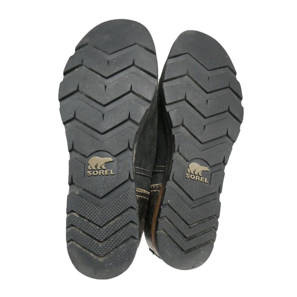 Sorel Major Low Ankle Boots Booties Black Leather Side Zip Women Size 8.5‎ - Picture 8 of 12